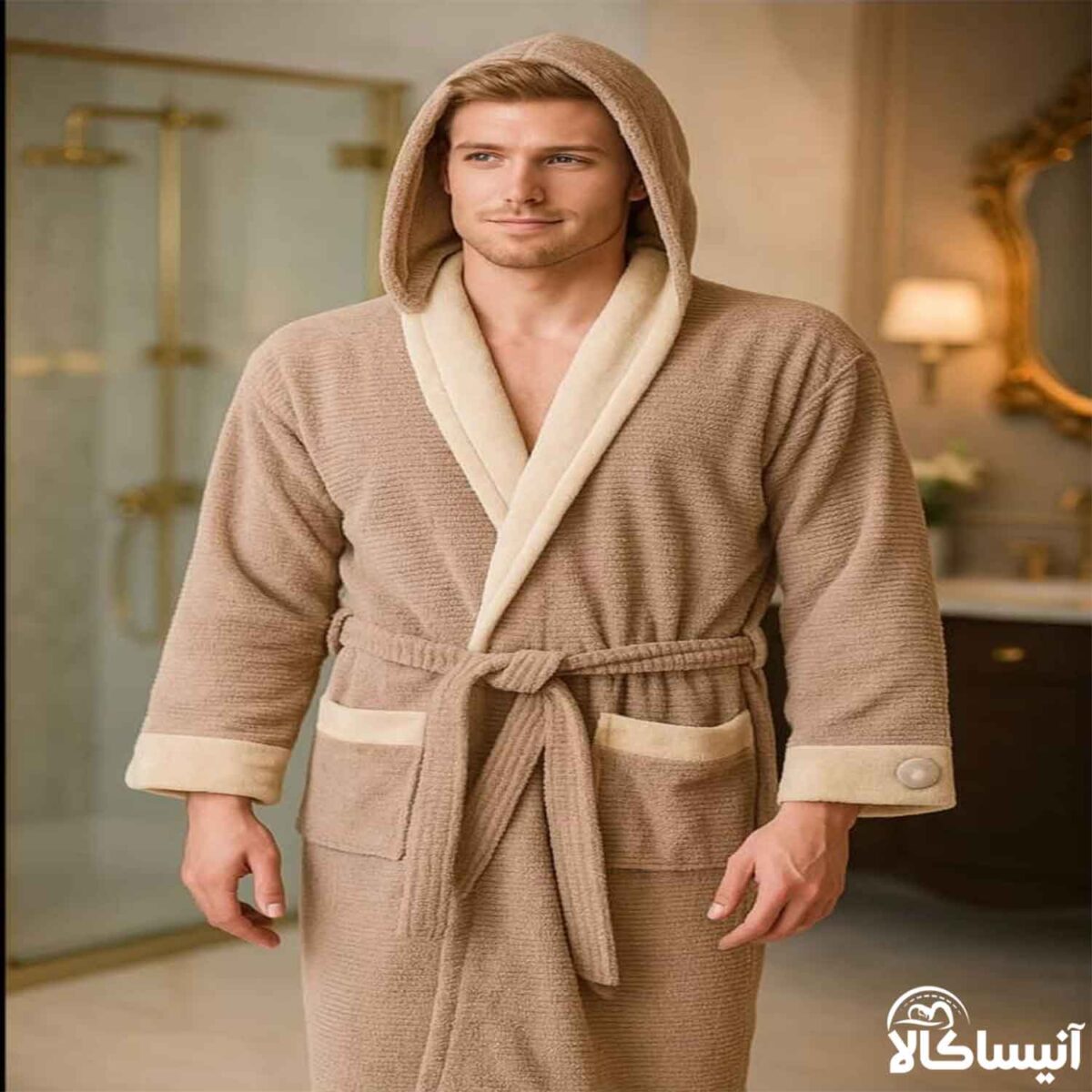 حوله تنپوش برق لامع مدل سارا سایز 125 (ارسال رایگان) - تصویر 2