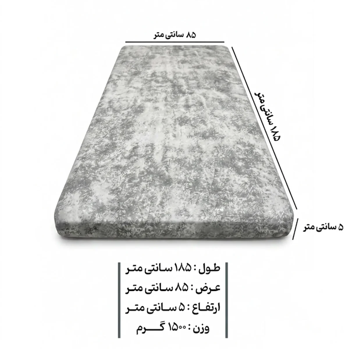 تشک مهمان آنیسا مدل ابر و بادی یکنفره سایز 185×85 سانتی متر - تصویر 7