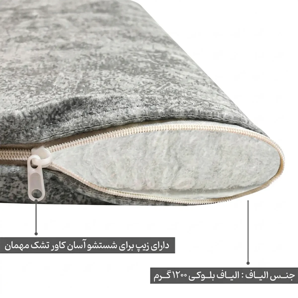 تشک مهمان آنیسا مدل ابر و بادی یکنفره سایز 185×85 سانتی متر - تصویر 5