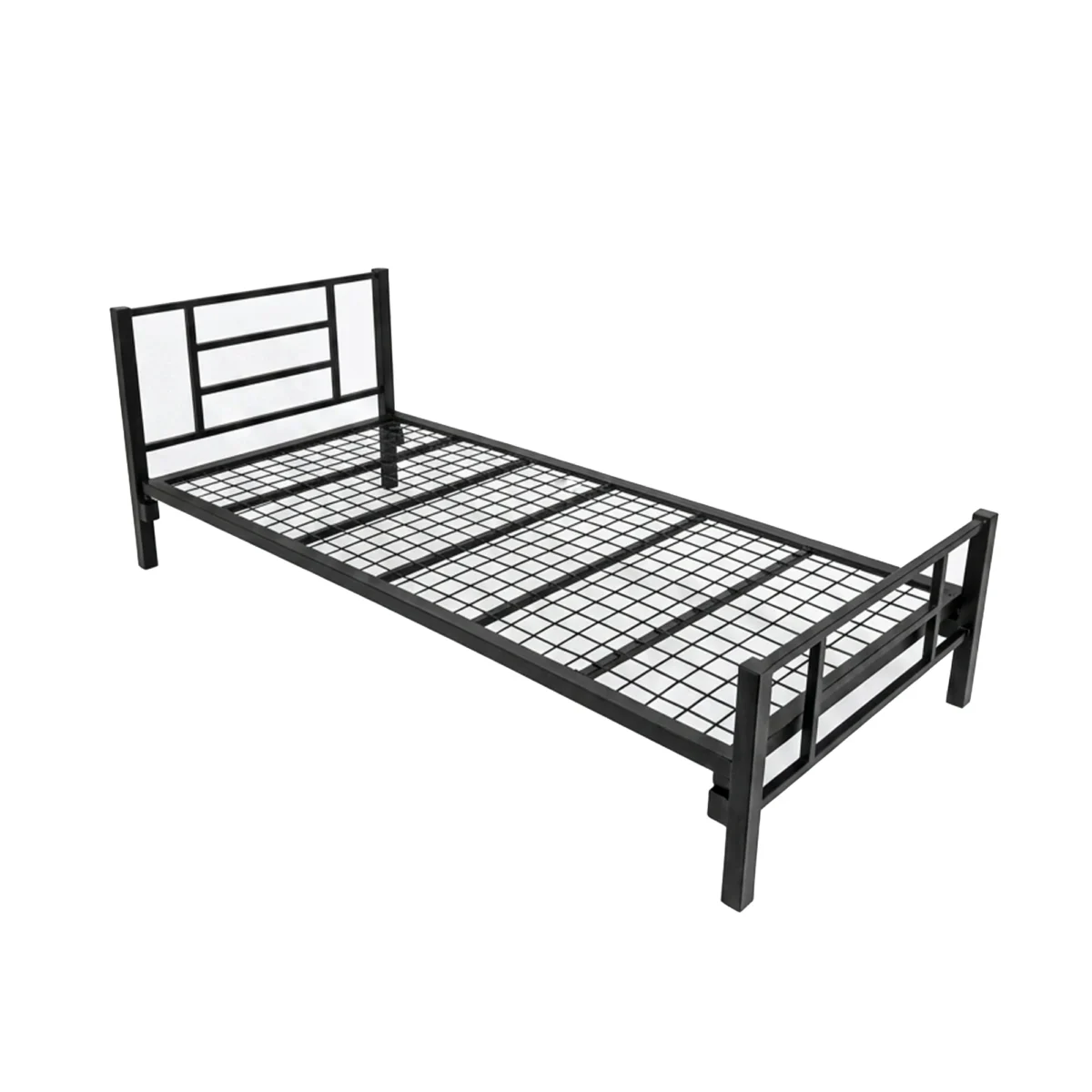 تخت خواب فلزی یکنفره مدل AF01 سایز 200×90 سانتی متر - تصویر 2