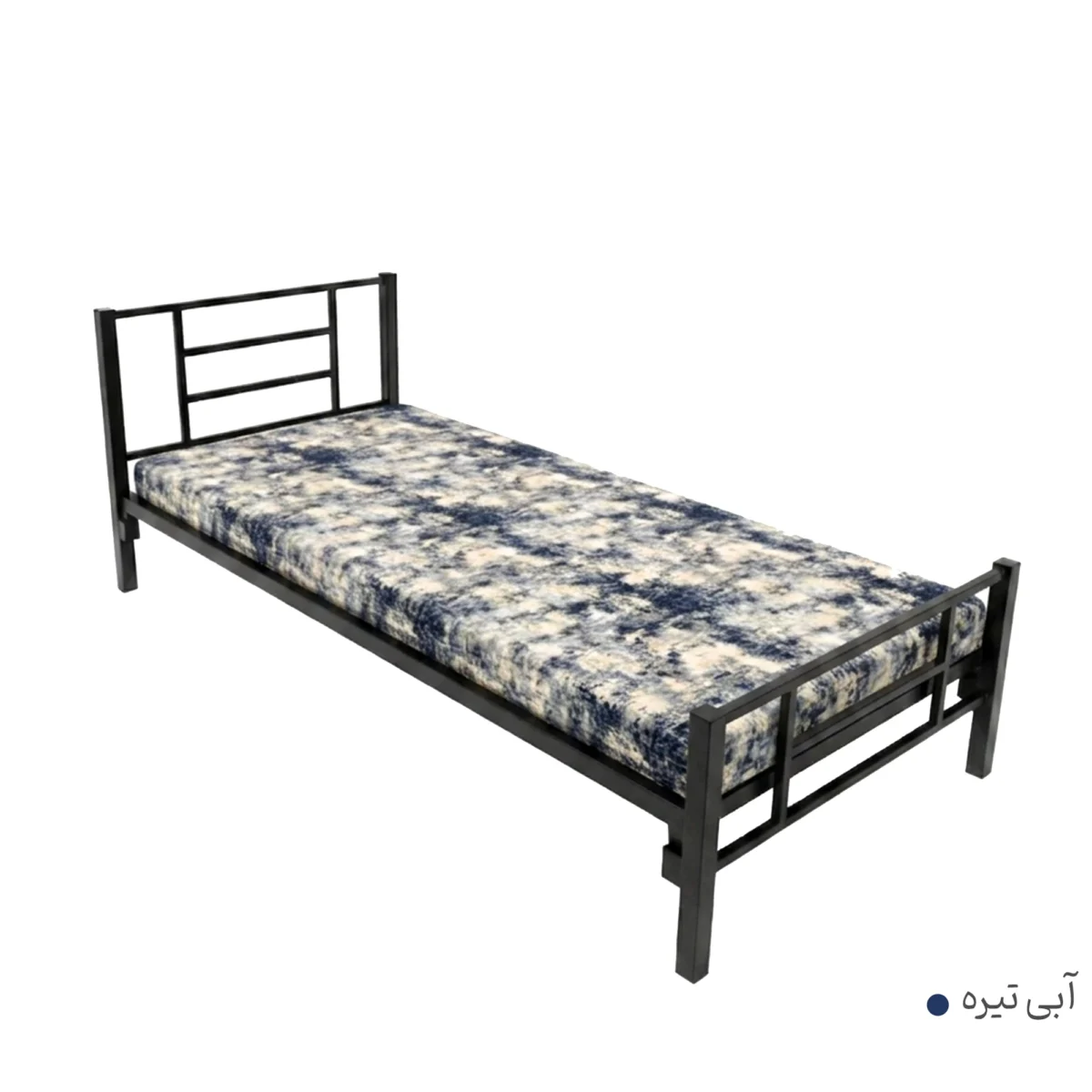 تخت خواب فلزی یکنفره مدل AF01 سایز 200×90 سانتی متر همراه با تشک طبی - تصویر 5