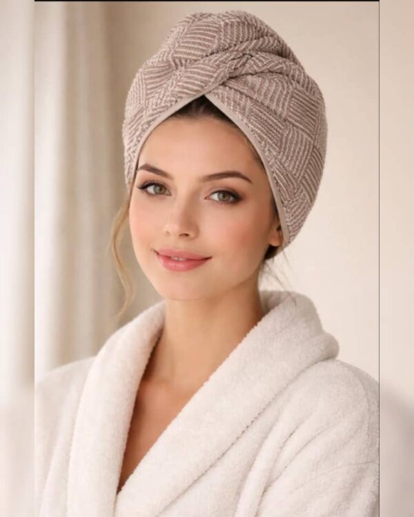 موپیچک حوله ای طرح ملانژ